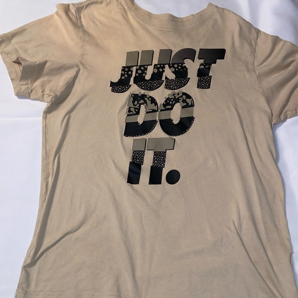 Stone colored Just Do It Nike t-shirt